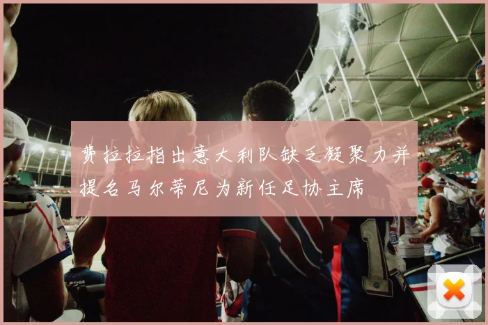 费拉拉指出意大利队缺乏凝聚力并提名马尔蒂尼为新任足协主席